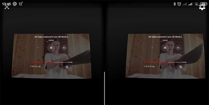 Просмотр 3D видео в приложении Yotube на телефоне в VR-режиме